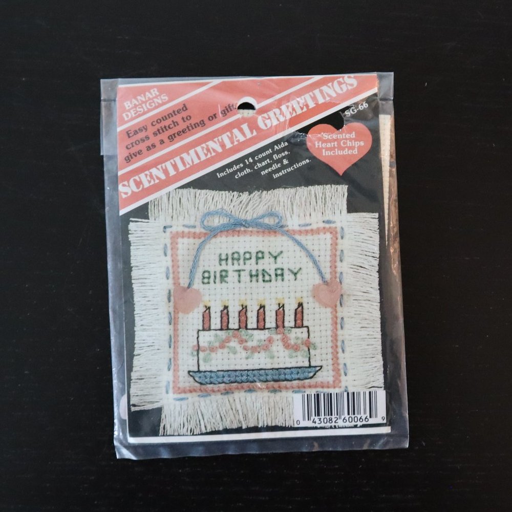 Banar Designs Happy Birthday Cross Stitch Kit